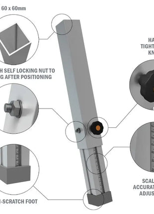 Global Truss GT Stage Deck 40-60cm Telescopic Leg