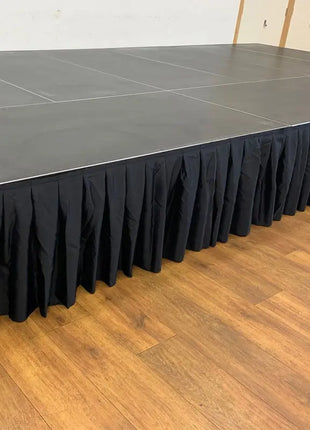 Global Truss GT Stage Deck Polyester Skirt 105 x 20cm Pleated