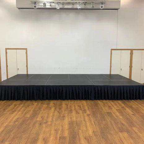 Global Truss GT Stage Deck Polyester Skirt 105 x 80cm Pleated