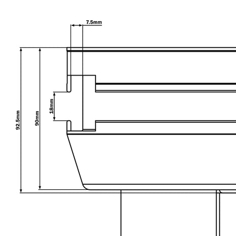 Global Truss GT Stage Deck 2 x 1m Hexa L/H Quadrant Stage Platform