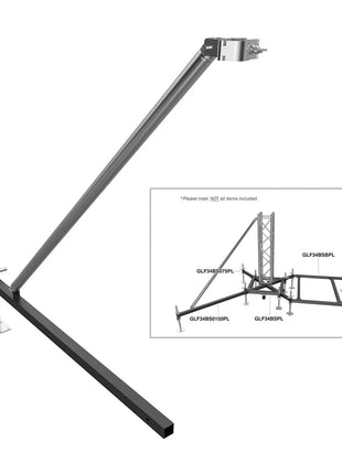 Global Truss Ground Support F34 PL BS0-150 Steel Outrigger 1.5m
