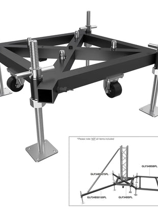 Global Truss Ground Support F34 PL BS Steel Base Unit