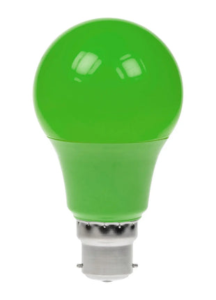 Prolite 6W Dimmable LED Polycarbonate GLS Lamp BC Green