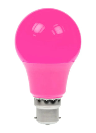 Prolite 6W Dimmable LED Polycarbonate GLS Lamp BC Pink