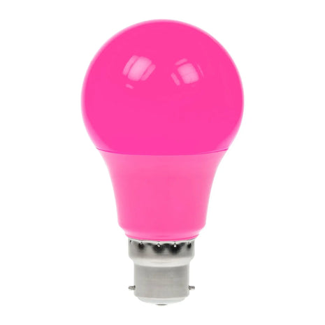 Prolite 6W Dimmable LED Polycarbonate GLS Lamp BC Pink
