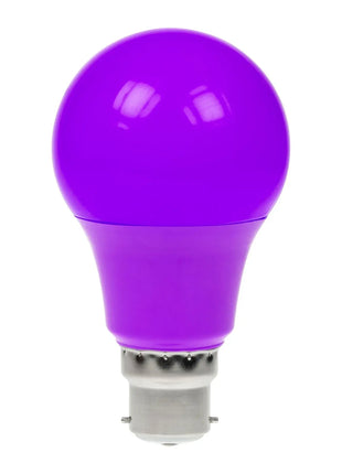 Prolite 6W Dimmable LED Polycarbonate GLS Lamp BC Purple
