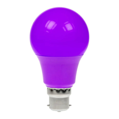 Prolite 6W Dimmable LED Polycarbonate GLS Lamp BC Purple