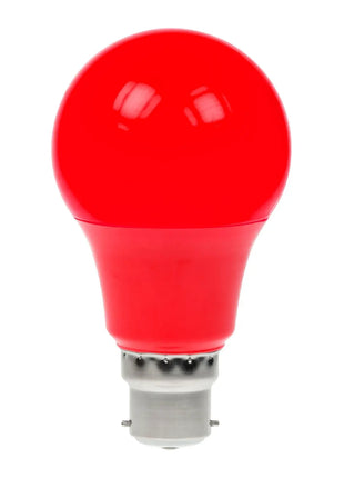 Prolite 6W Dimmable LED Polycarbonate GLS Lamp BC Red
