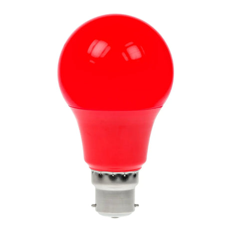 Prolite 6W Dimmable LED Polycarbonate GLS Lamp BC Red