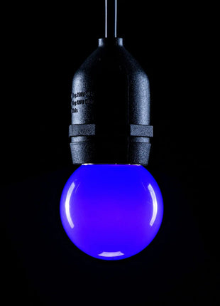 Prolite 1.5W LED Polycarbonate Golf Ball Lamp BC Blue