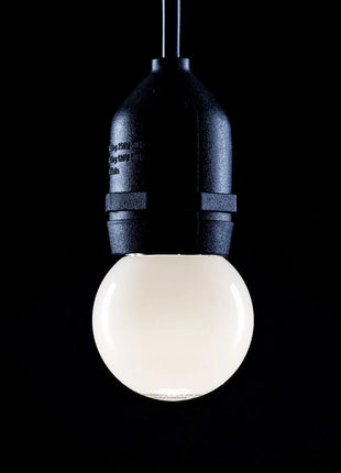 Prolite 1.5W LED Polycarbonate Golf Ball Lamp ES 4000K White