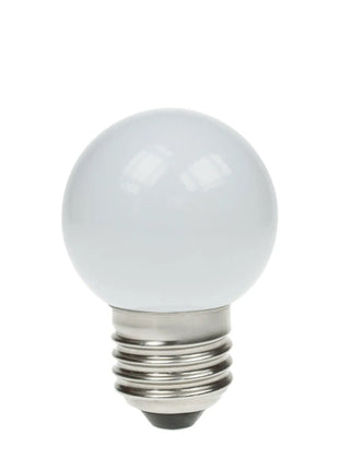 Prolite 1.5W LED Polycarbonate Golf Ball Lamp ES 4000K White