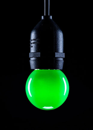 Prolite 1.5W LED Polycarbonate Golf Ball Lamp ES Green