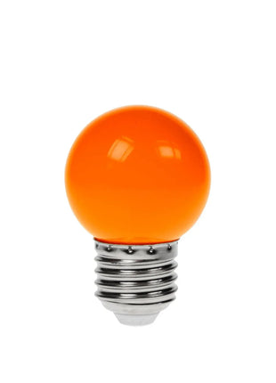 Prolite 1.5W LED Polycarbonate Golf Ball Lamp ES Orange