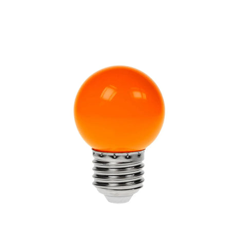 Prolite 1.5W LED Polycarbonate Golf Ball Lamp ES Orange