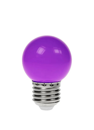 Prolite 1.5W LED Polycarbonate Golf Ball Lamp ES Purple