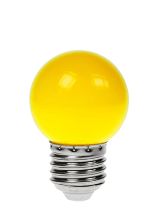 Prolite 1.5W LED Polycarbonate Golf Ball Lamp ES Yellow