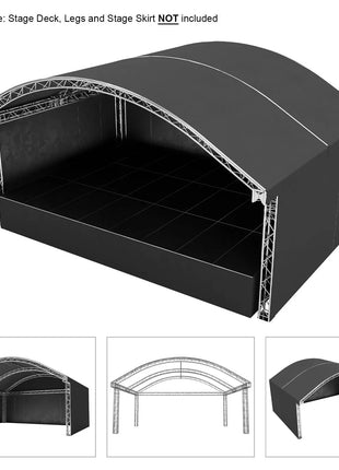 Global Truss 8 x 6m Round Arch Stage Roof System (Standard F34)