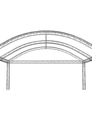 Global Truss 8 x 6m Round Arch Stage Roof System (Standard F34)