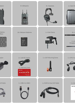 HOLLYLAND G51 8 Way Comms System (HV-G51-8B-SE)