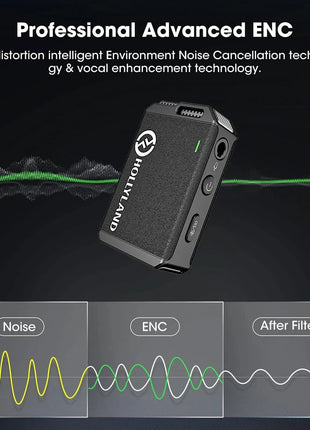 HOLLYLAND Wireless Lavalier Microphone Combo LARK Max Duo (Black)