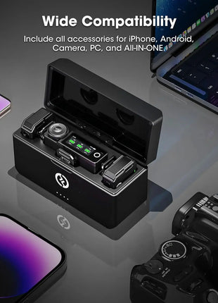 HOLLYLAND Wireless Lavalier Microphone Combo LARK Max Duo (Black)