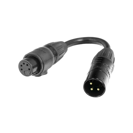 Accu Cable DMX 3-pin M to 5-pin FM IP65