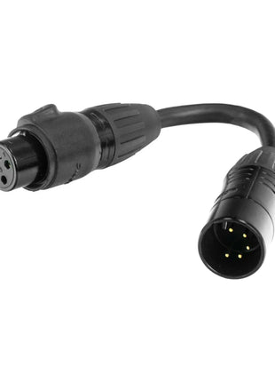 Accu Cable DMX 5-pin M to 3-pin FM IP65