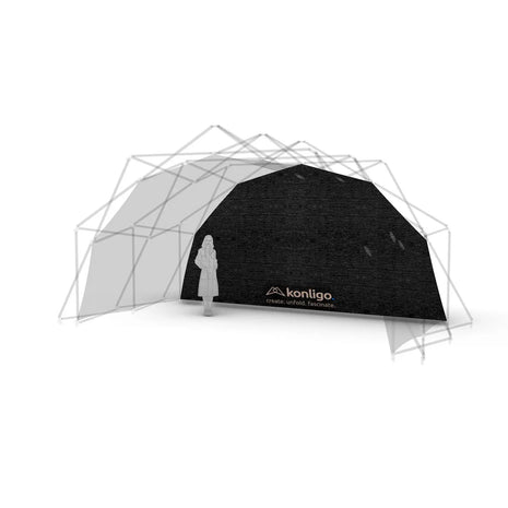 Konligo Fastival PES Inner Back Black Membrane
