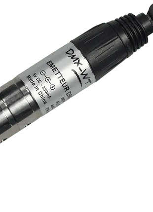 Algam Wireless DMX Transceiver - Pen device with 3 pin male DMX. Includes AC/DC power