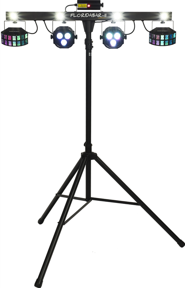 Algam Lighting Florida Bar II | 4-in-1 LED PAR, Derby, Laser