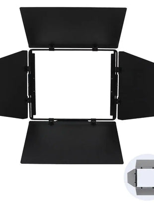 LDR Luci Della Ribalta Rima 4-Leaf Barn Door Silver