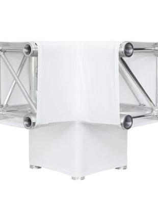 LEDJ White 3 Way 90 Degree Corner Quad Truss Sleeve/Sock