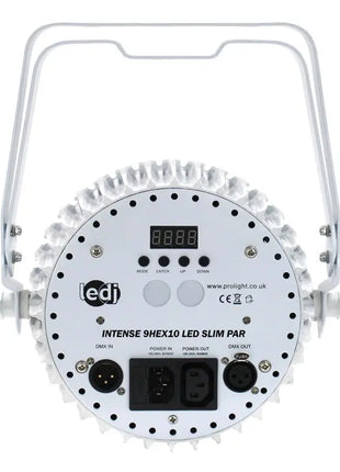 LEDJ Intense 9HEX10 LED Slim Par White Housing