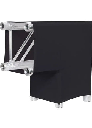 LEDJ Black 2 Way 90 Degree Corner Quad Truss Sleeve/Sock