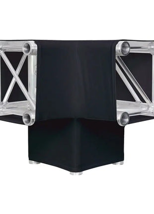 LEDJ Black 3 Way 90 Degree Corner Quad Truss Sleeve/Sock