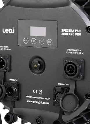 LEDJ Spectra Par 30HEX20 PRO | 60W IP65 Outdoor LED Wash LEDJ