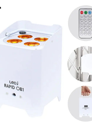 LEDJ Rapid QB1 RGBA (White Housing)