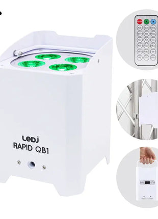 LEDJ Rapid QB1 RGBA IP (White Housing)
