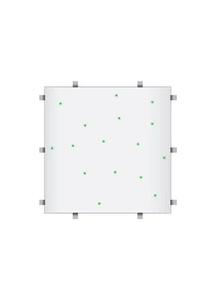 LEDJ White RGB Starlit 2ft x 2ft Dance Floor Panel (4 sided)