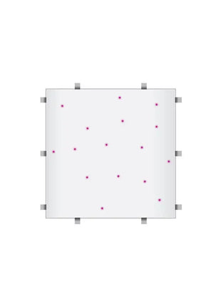 LEDJ White RGB Starlit 2ft x 2ft Dance Floor Panel (4 sided)