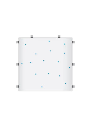 LEDJ White RGB Starlit 2ft x 2ft Dance Floor Panel (3 sided)