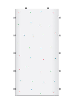 LEDJ White RGB Starlit 2ft x 4ft Dance Floor Panel