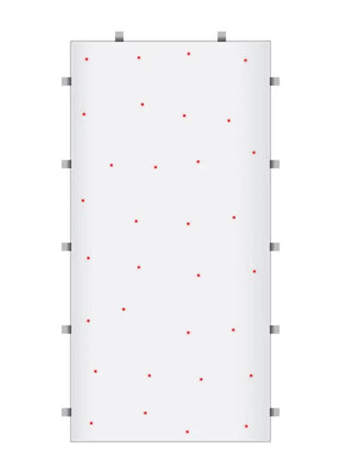 LEDJ White RGB Starlit 2ft x 4ft Dance Floor Panel