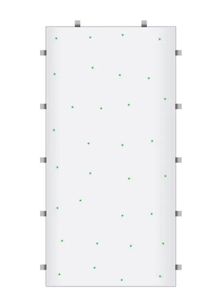 LEDJ White RGB Starlit 2ft x 4ft Dance Floor Panel