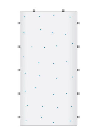 LEDJ White RGB Starlit 2ft x 4ft Dance Floor Panel