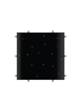 LEDJ Black RGB Starlit 2ft x 2ft Dance Floor Panel (4 sided)