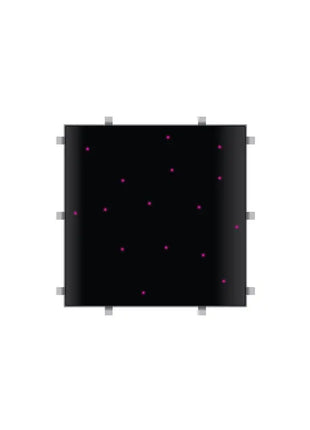 LEDJ Black RGB Starlit 2ft x 2ft Dance Floor Panel (4 sided)