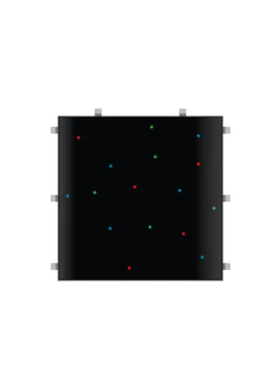 LEDJ Black RGB Starlit 2ft x 2ft Dance Floor Panel (3 sided)