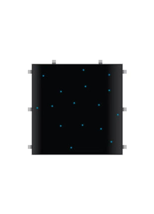 LEDJ Black RGB Starlit 2ft x 2ft Dance Floor Panel (3 sided)